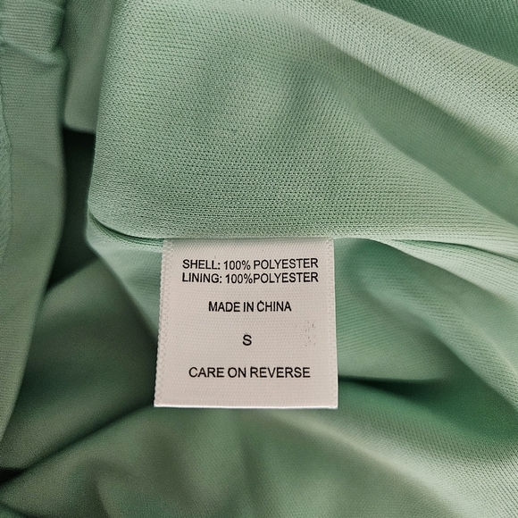 New York & Co Shift Dress Green Sleeveless Lace V Neck Sundress Small - Picture 8 of 9